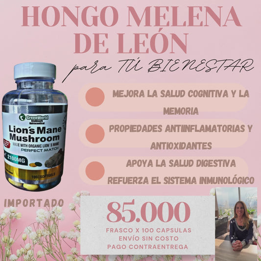 MELENA DE LEÓN +Ganoderma (Reishi) +Cola de Pavo (Turkey Tail)